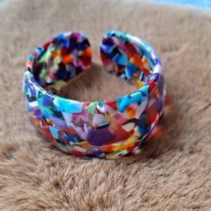 Acrylic multicolor bangle